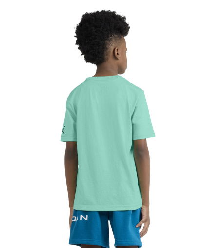 Jordan Boys' 8-20 Jumpman Grid Blur Crewneck T-Shirt - Green Glow