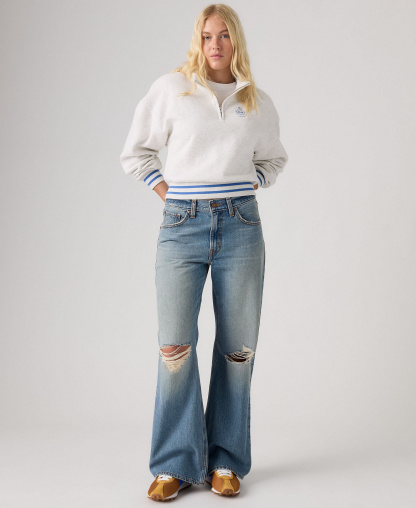 Levi's Women's Middy Loose Mid Rise Bootcut Jeans - Yellow Fla