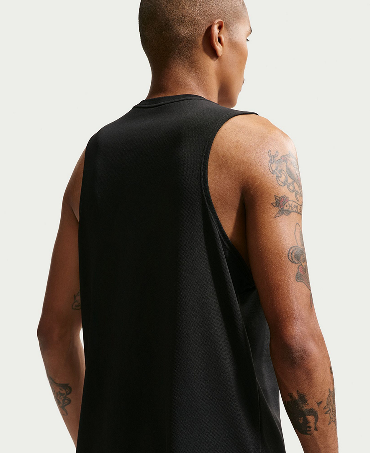 Nike Men's Miler Dri-Fit Running Tank Top - Black/Reflective Silver