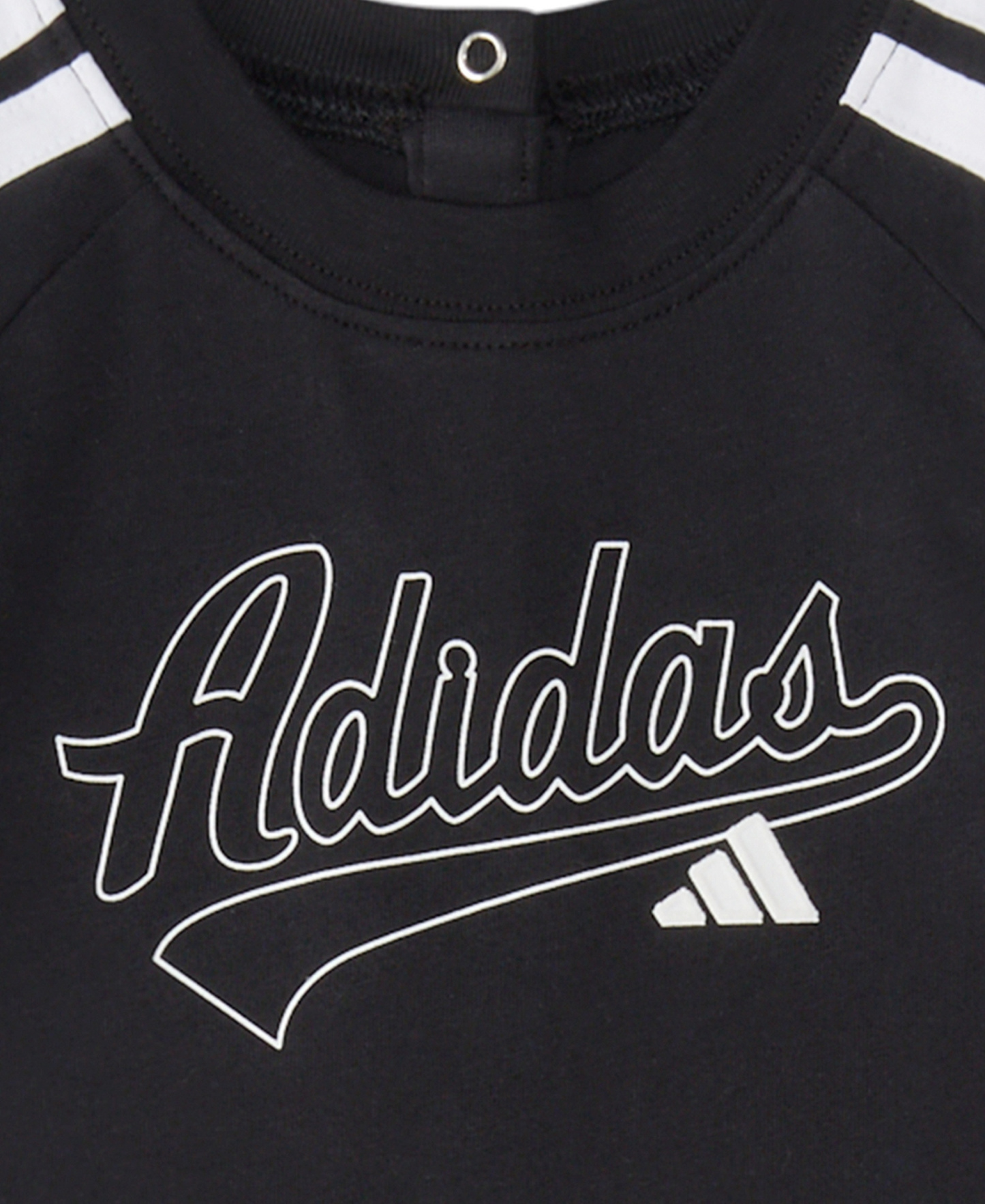 adidas Baby Boys' Classic Raglan Long-Sleeve Coverall - Black