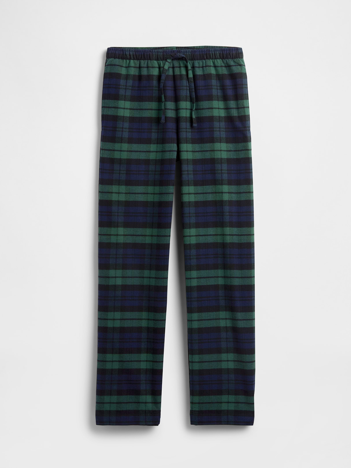 Adult Softest Flannel PJ Pants - Black watch plaid print
