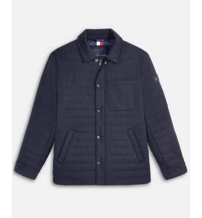 Tommy Hilfiger Men's Quilted Shirt Jacket - Navy