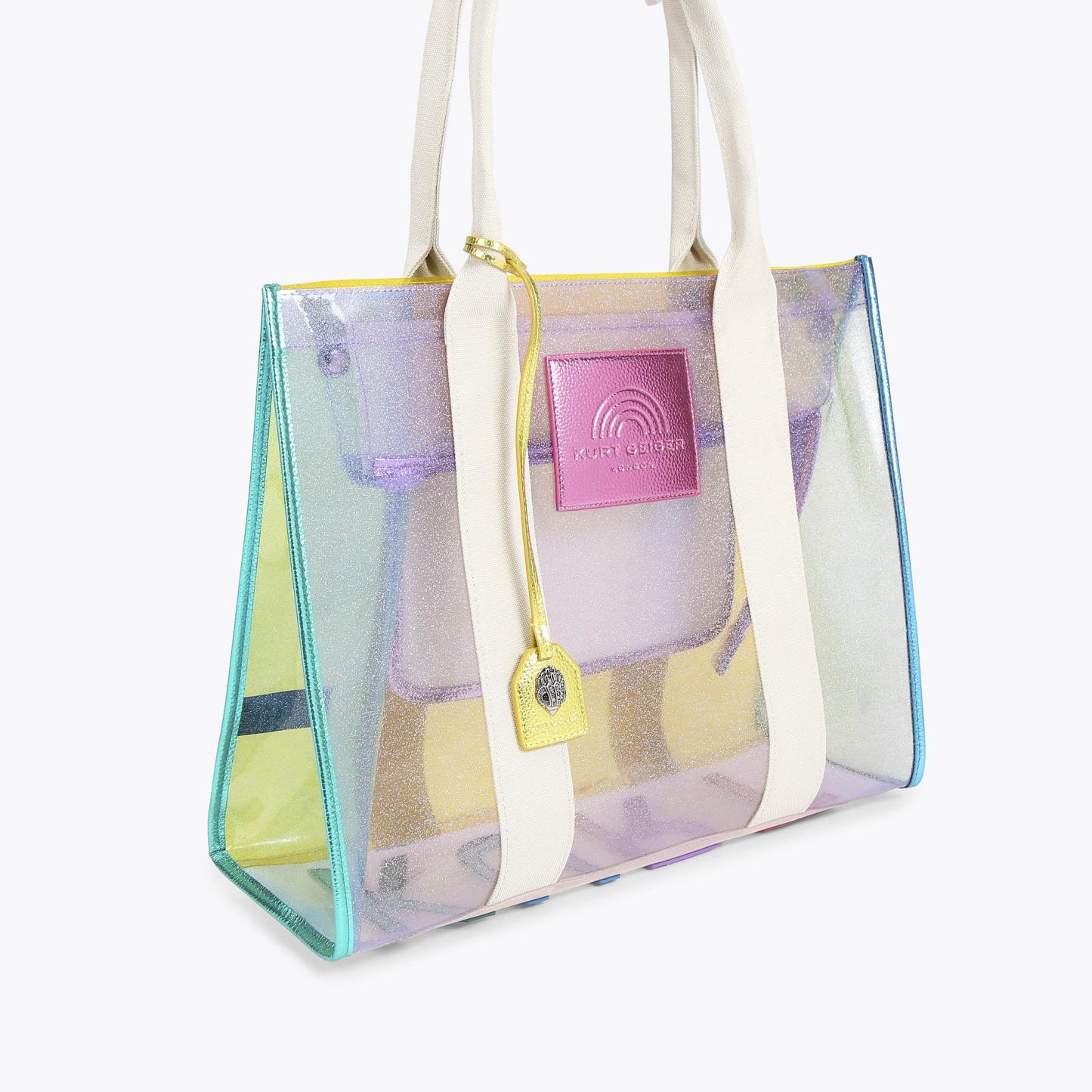 Kurt Geiger London Large Vinyl Southbank Tote Bag - Multi Colored - view 4