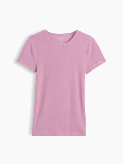 Modern Rib T-Shirt - Wispy pink mauve