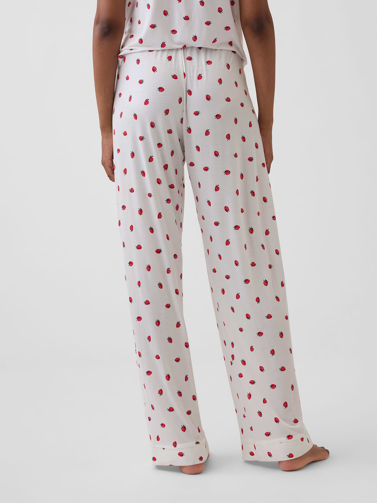 SoftMade Modal PJ Pants - Red strawberry print