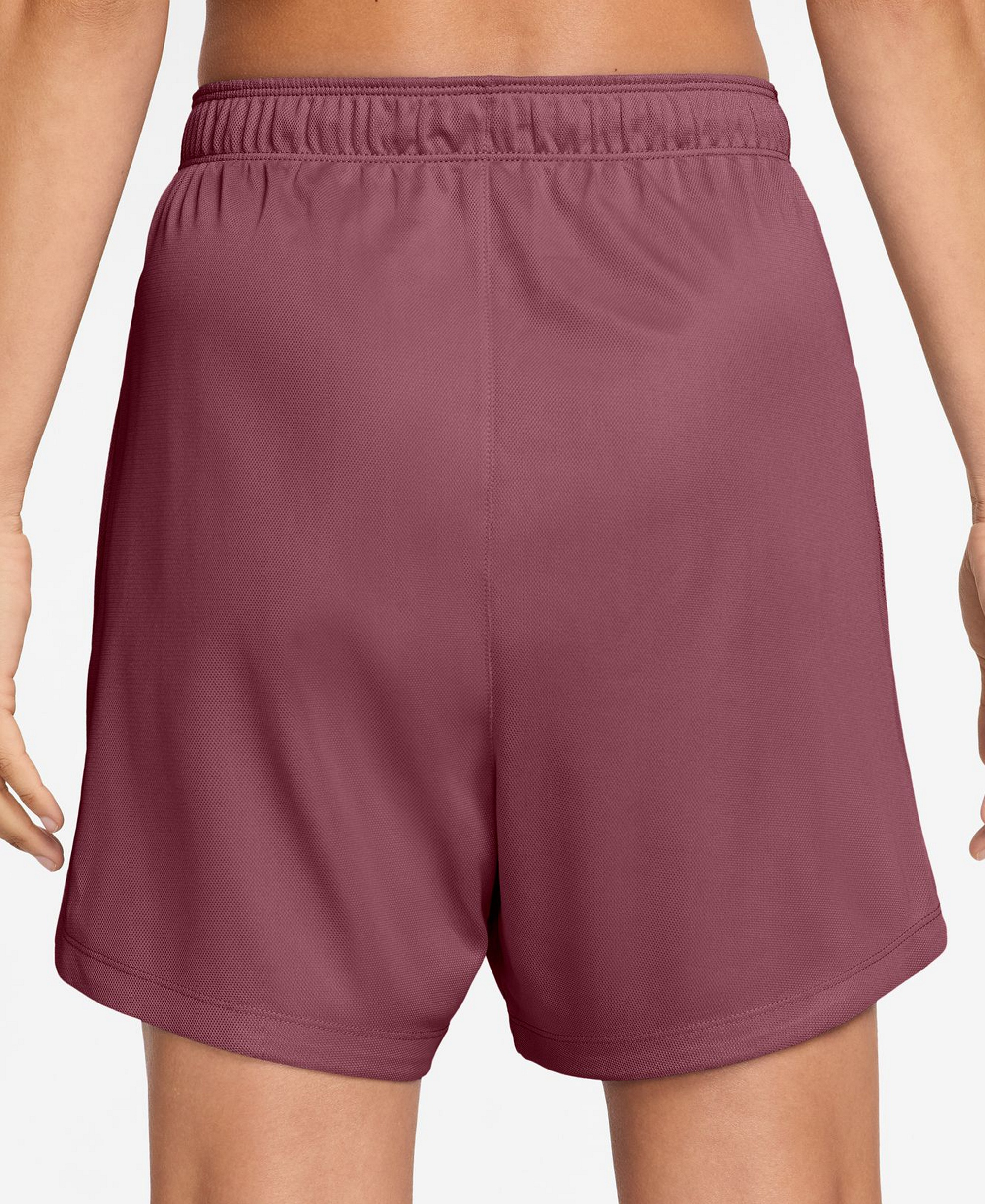 Nike Women's Attack Dri-FIT Mid-Rise Shorts - Pink Smoke/Pink Rise/White