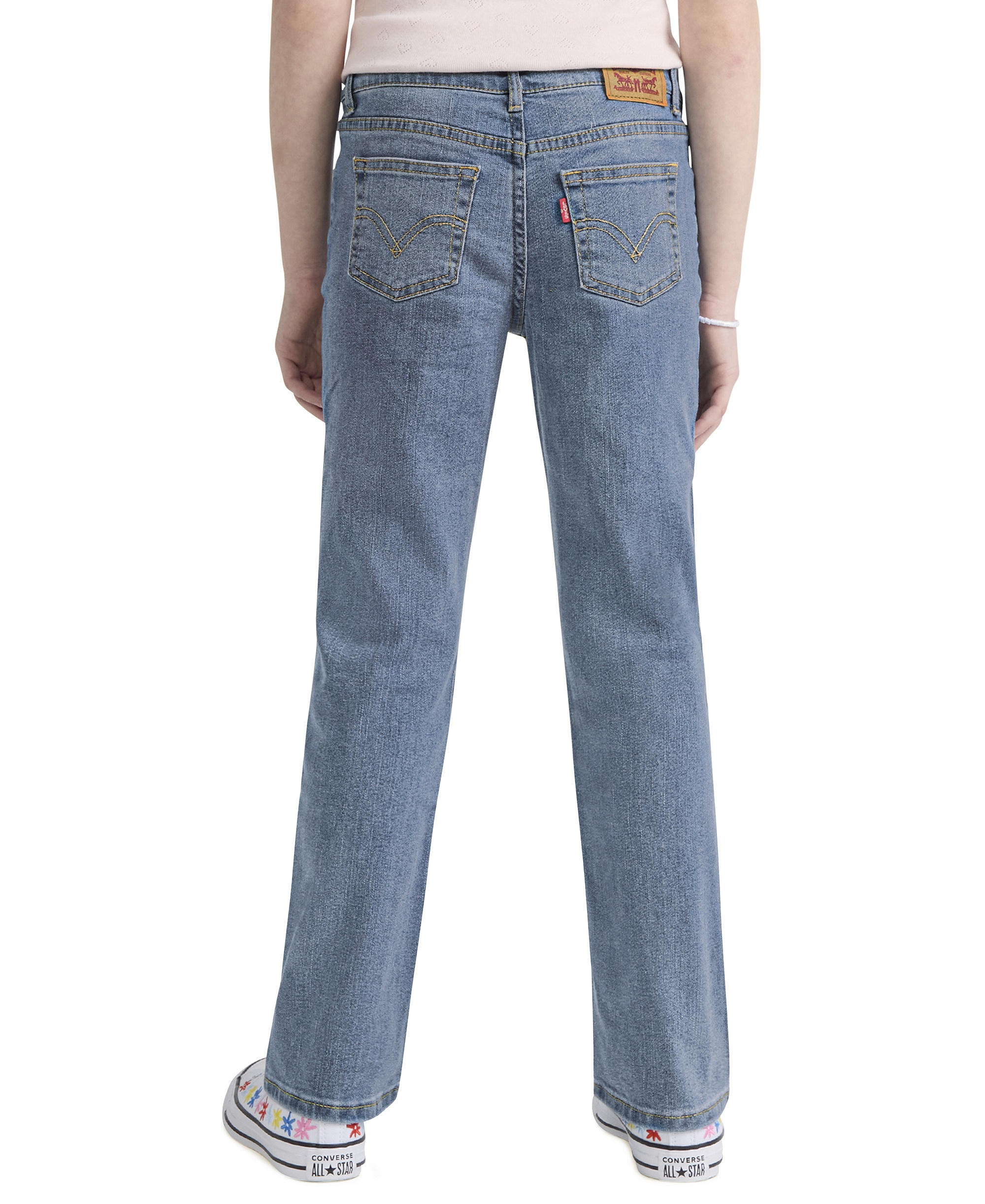 Levi's Girls' 7-16 Mid-Rise Classic Bootcut Denim Jeans - Light Blue