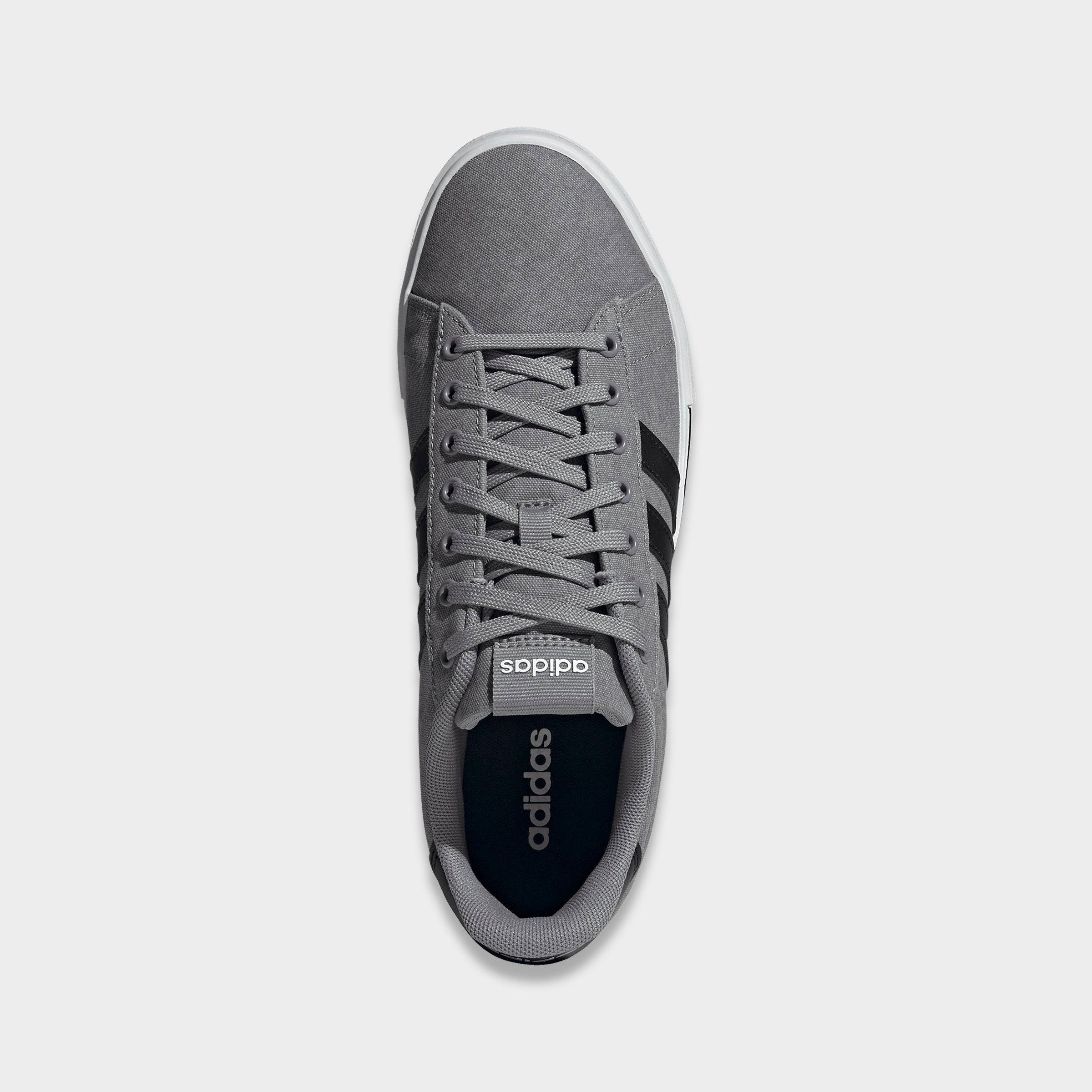 Men's adidas Daily 4.0 Casual Shoes (Big Kids' Sizes Available) - Part 1 - Grey/Black/White - Top view