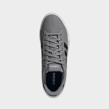Men's adidas Daily 4.0 Casual Shoes (Big Kids' Sizes Available) - Part 1 - Grey/Black/White - Top view