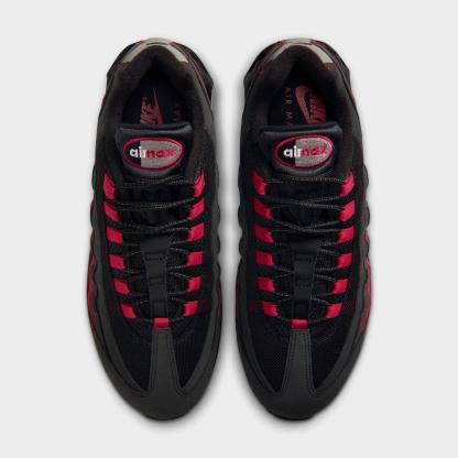 Men's Nithtke Air Max 95 Big Bubble Scorpion Casual Shoes - Part 1 - Black/Team Crimson/Wolf Grey/Black - Top view