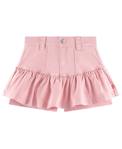 Levi's Girls' 7-16 Ruffled Scooter Skort - Powder Pink