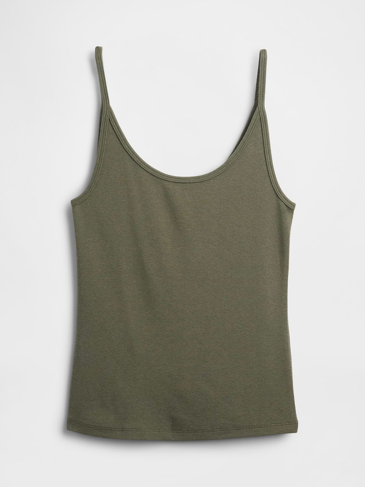 Modern Crop Cami - Black moss green