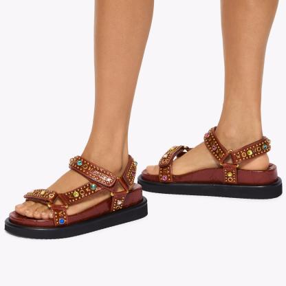 Kurt Geiger London Orson Sandal - Brown - view 2