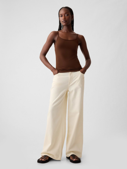 CloseKnit Basic Cami - warm dark brown