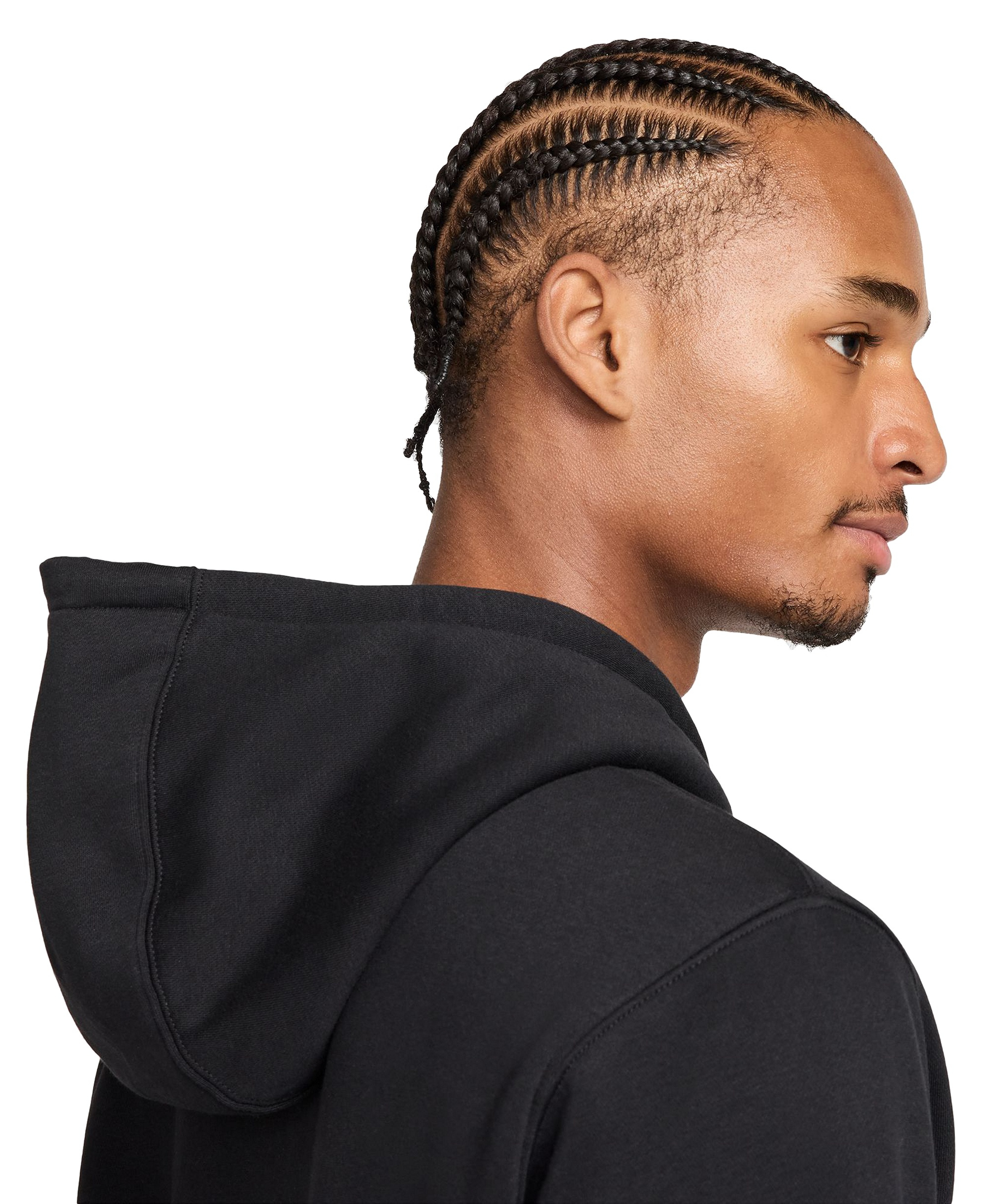 Nike Men's Full-Zip Fleece Regular-Fit Hoodie - Black/White