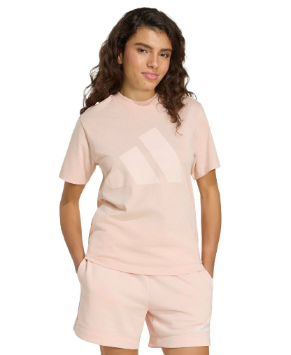 adidas Women's Essentials Big Logo Cotton T-Shirt - Pink