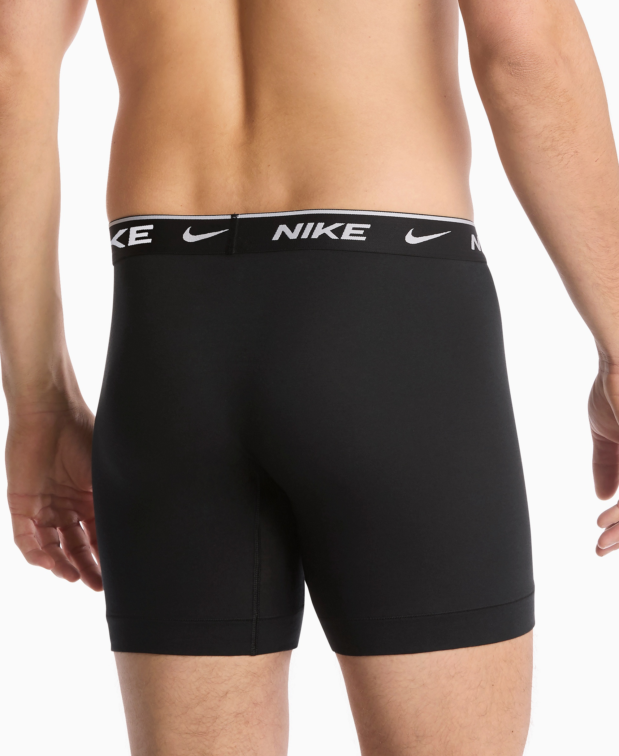 Nike Mens Dri-FIT Essential Cotton Stretch Boxer Briefs, 3-Pack - Black