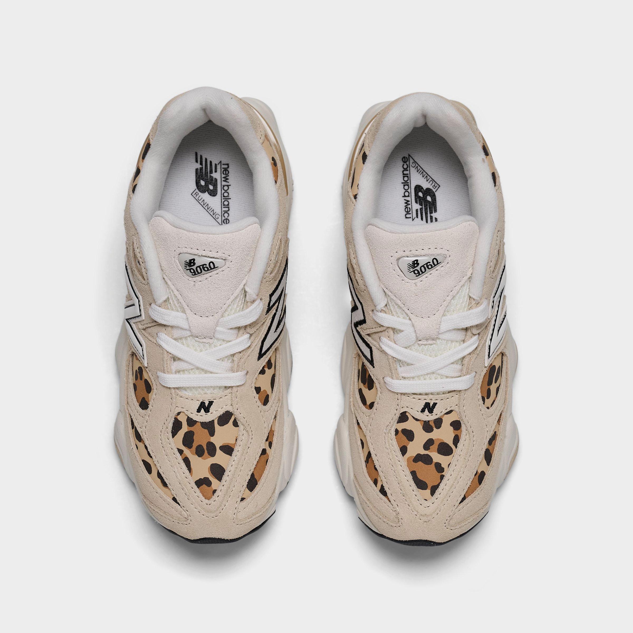 Girls' Little Kids' New Balance 9060 Casual Shoes - Beige Leopard - view 5