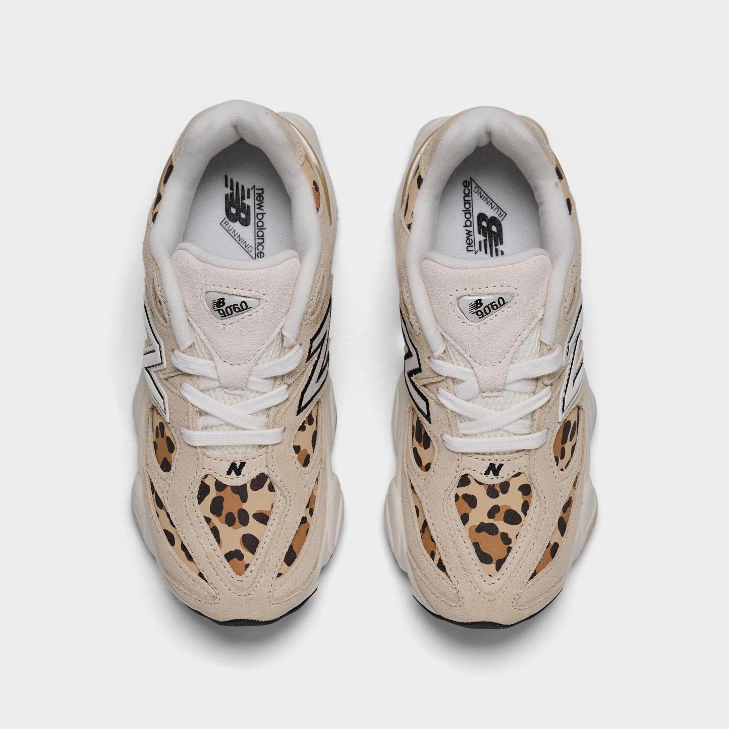 Girls' Little Kids' New Balance 9060 Casual Shoes - Beige Leopard - view 5