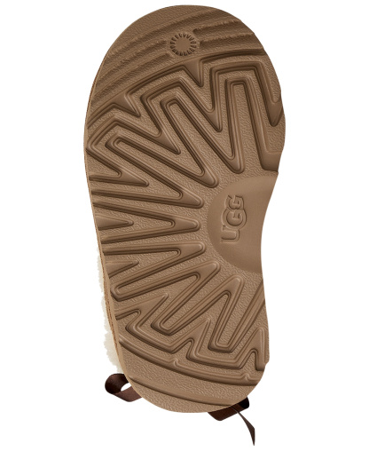 UGG® Toddler Kids Ultra Mini Bailey Bow Zipper Booties - Chestnut