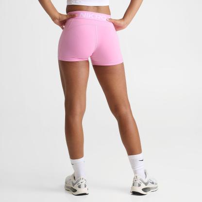 Women's Nithtke Pro Mid-Rise 3" Biker Shorts - Pink Rise/White