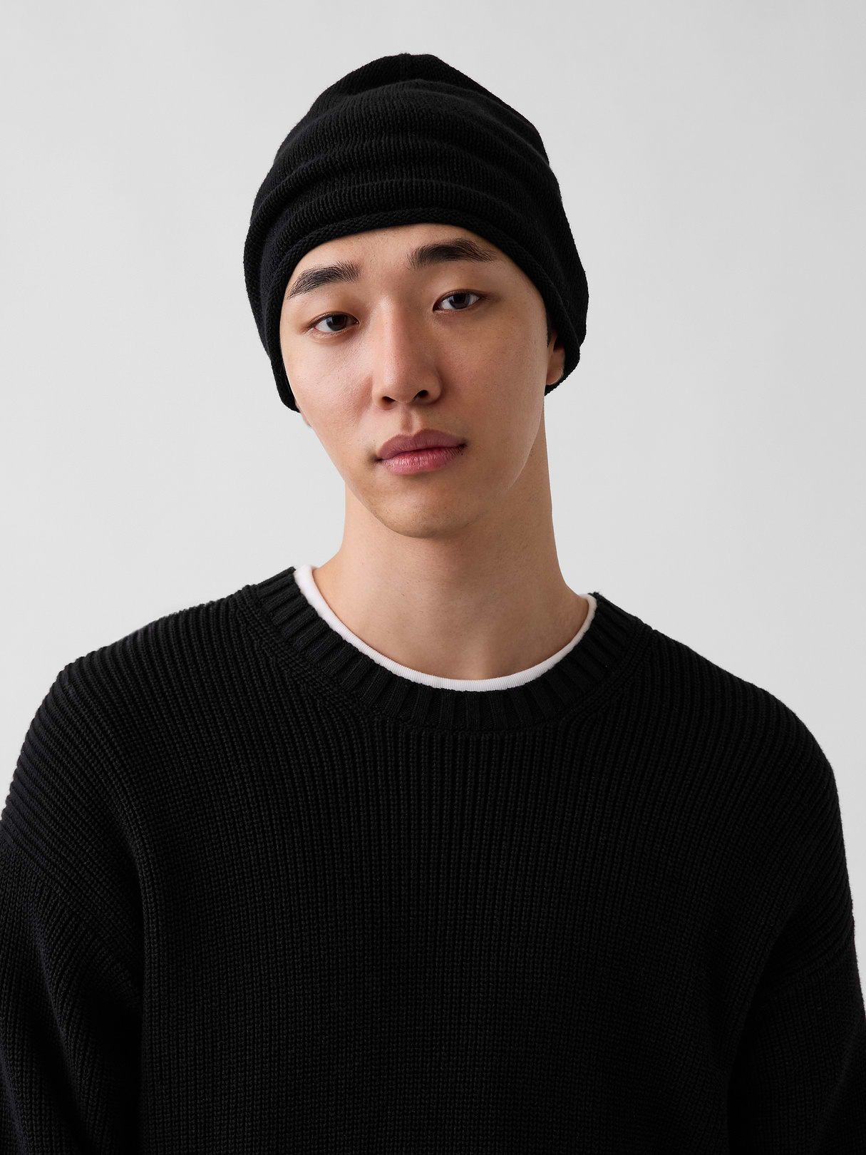 100% Cotton Beanie - Black