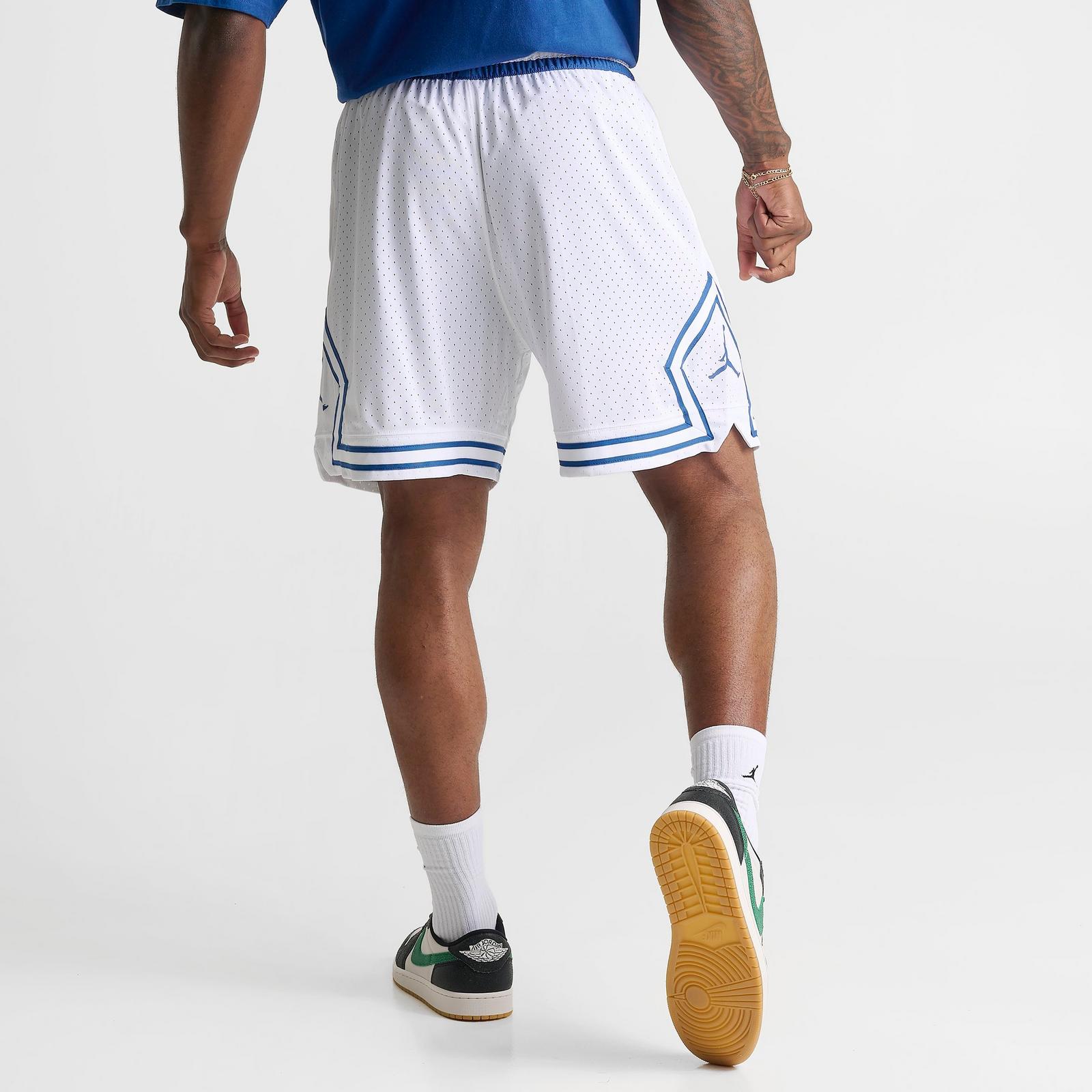 Men's Jordan Sport Dri-FIT Mesh Diamond Shorts - White/True Blue/True Blue - view 4