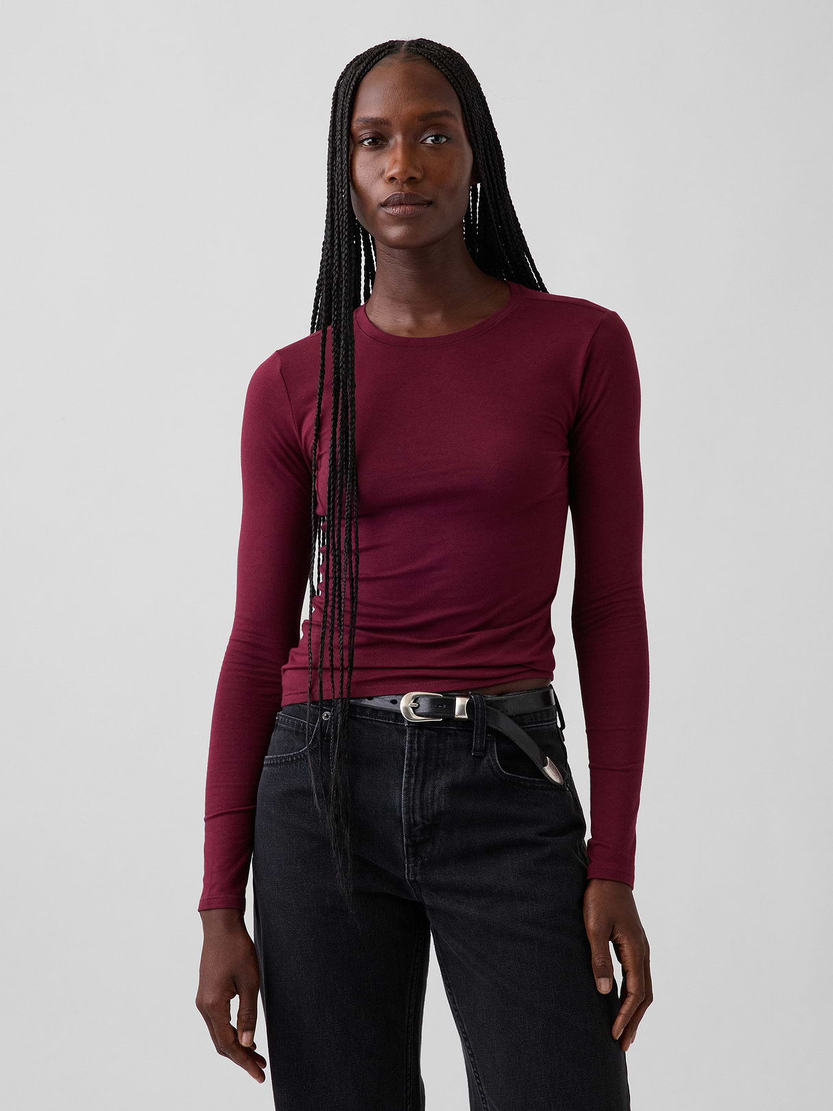 CloseKnit Jersey T-Shirt - Noir red