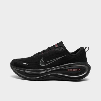 Men's Nike Vomero Plus Running Shoes - Black/Black/Bright Crimson/Wolf Grey