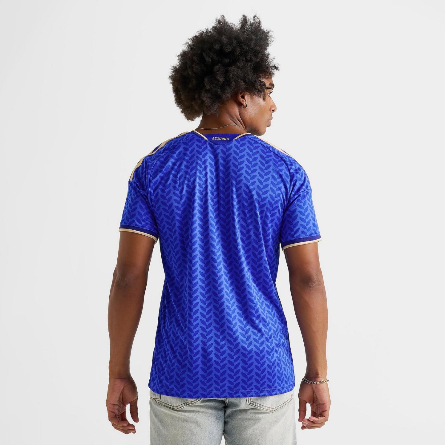 Men's adidas Italy Home Replica Soccer Jersey - Bold Blue - view 4