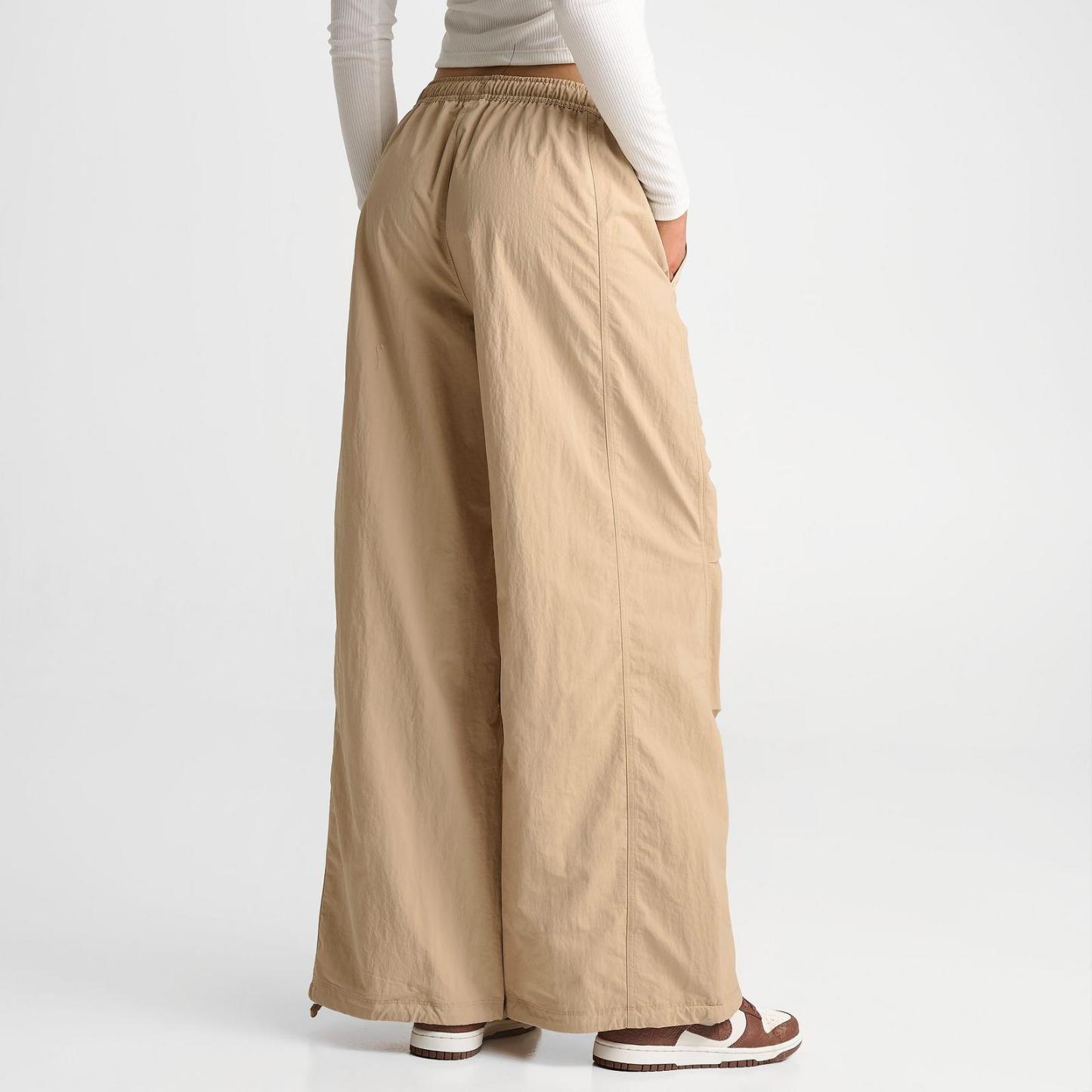 Women's Nike Sportswear Loose Mid-Rise Structured Pants - Linen/Sail