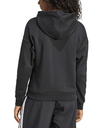 adidas Women's Essentials Long-Sleeve Logo Hoodie - Black/White