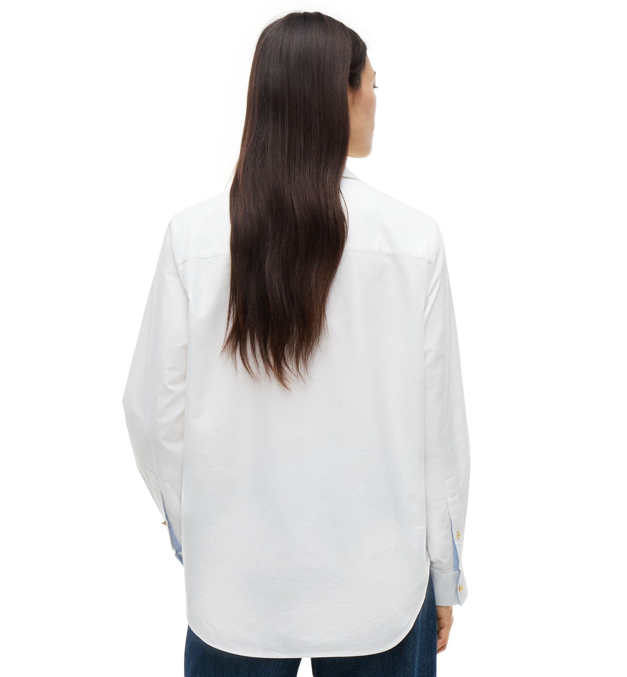 Tommy Hilfiger Women's American Icons Long Sleeve Oxford Shirt, Macy's Exclusive - Ecru