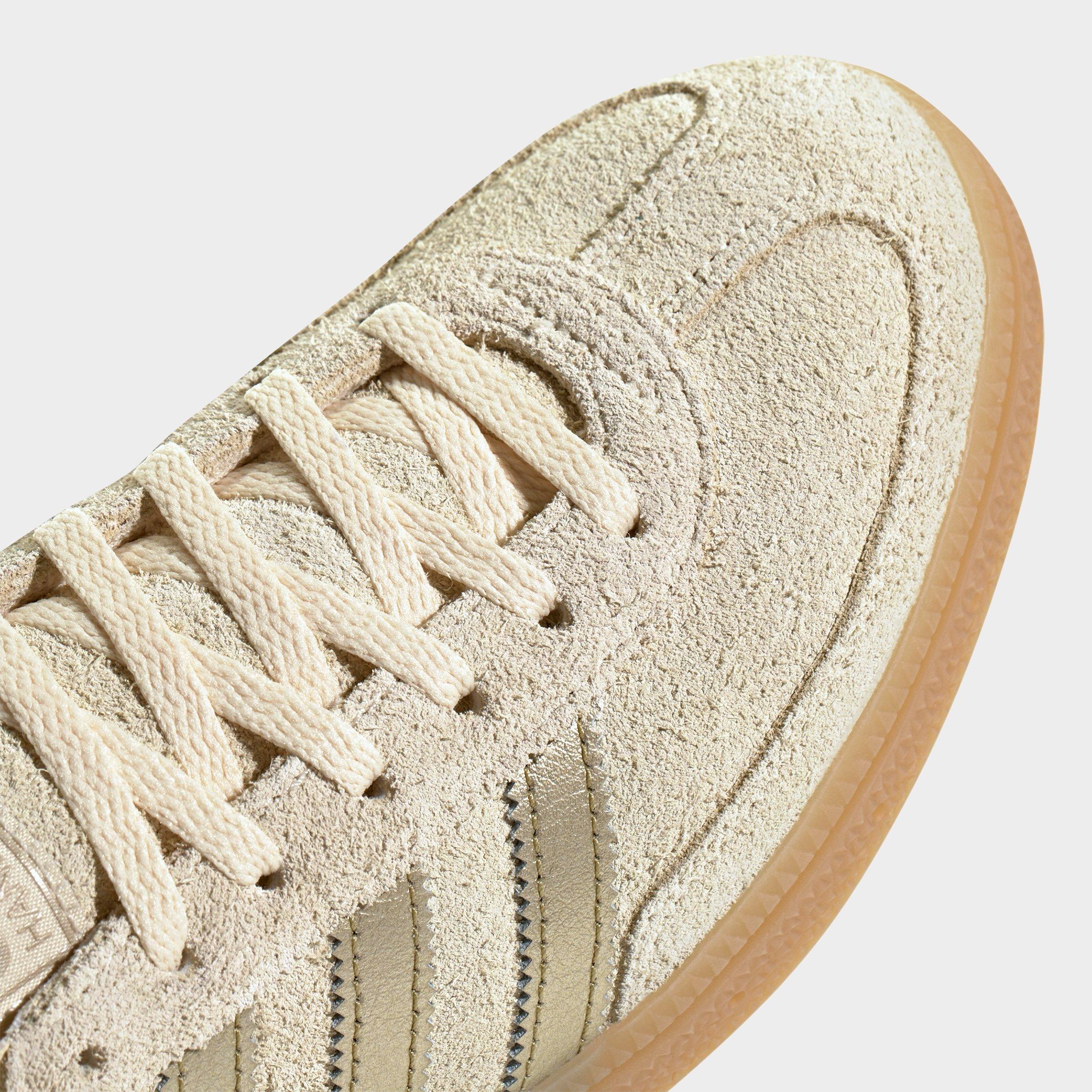 Women's adidas Originals Handball Spezial Casual Shoes - Part 4 - Warm Vanilla/Thermal Chrome/Gum - Detail shot