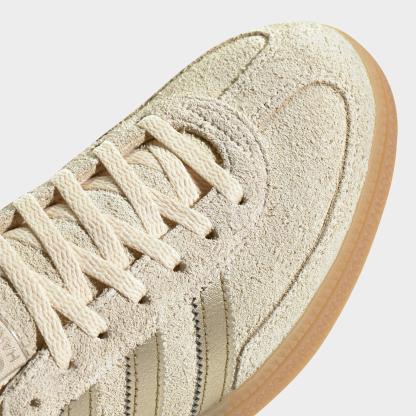 Women's adidas Originals Handball Spezial Casual Shoes - Part 4 - Warm Vanilla/Thermal Chrome/Gum - Detail shot