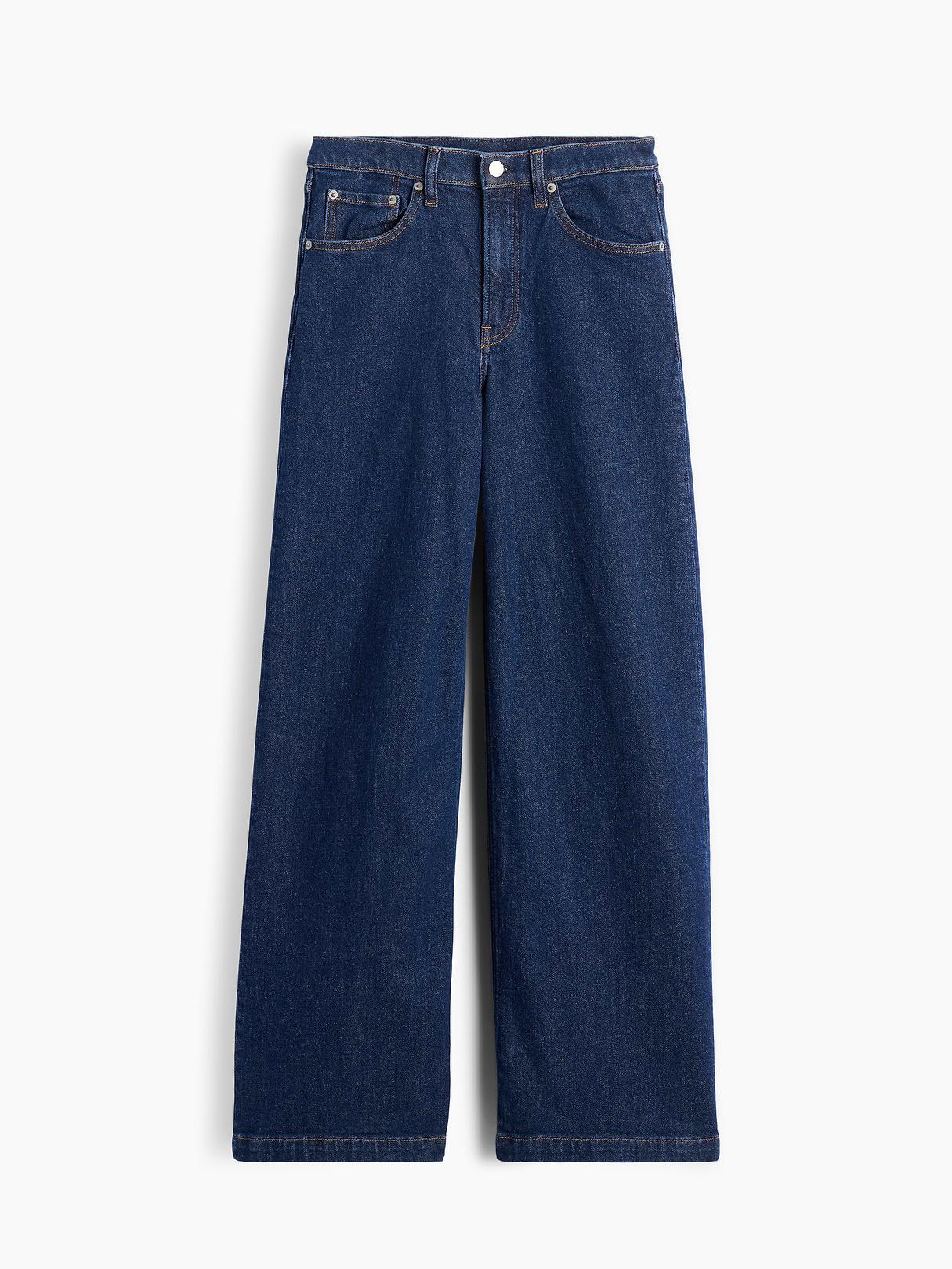 High Rise Stride Wide-Leg Jeans - Rinse wash