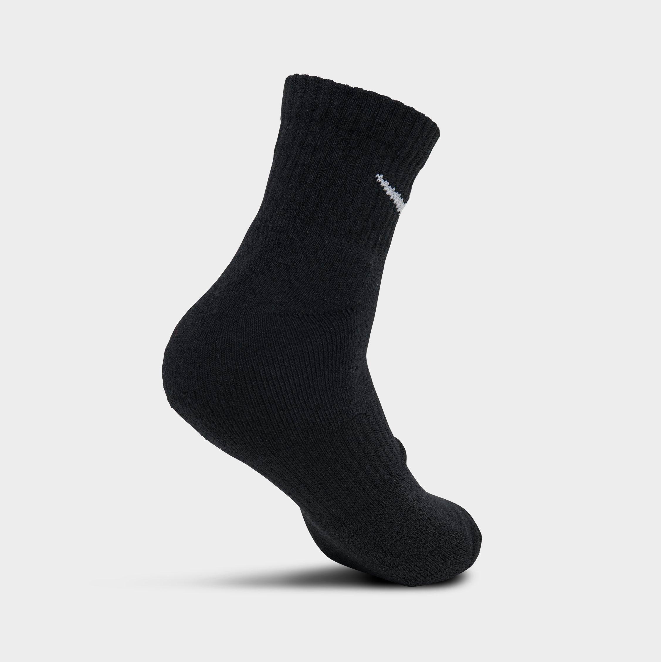 Nithtke Everyday Cushioned Training Ankle Socks (3-Pack) - Black/White