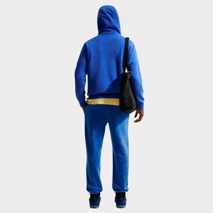 Men's Nithtke Sportswear Club Washed Cuffed Fleece Pants - Game Royal/Game Royal