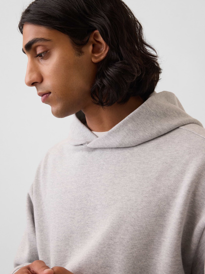 Adult Heavyweight Oversized Hoodie - Light heather grey