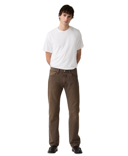 Levi's Men's 501™ Regular-Fit Button Fly Jeans - Brown Times