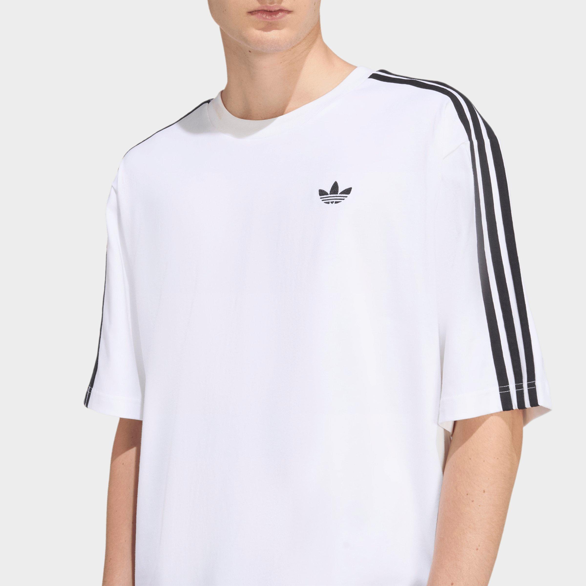 Men's adidas Originals adicolor 3-Stripes Oversized T-Shirt - White