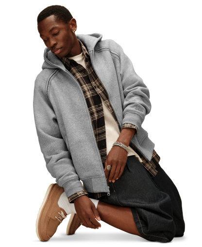 UGG® Men's Tasman Full-Zip Hooded Jacket - Chestnut