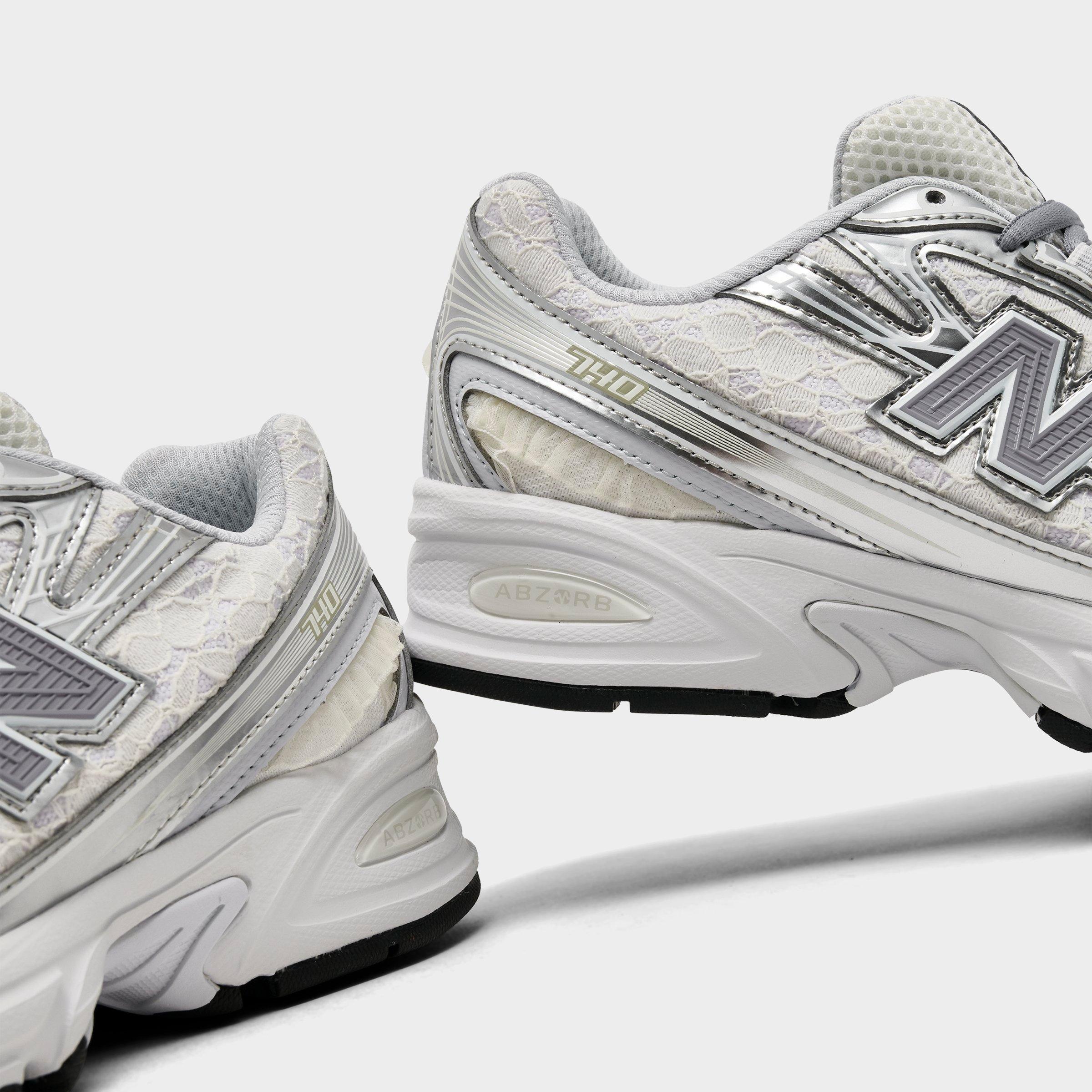 Women's New Balance 740 Lace Casual Shoes - Lace/Silver Metallic/Linen - view 3