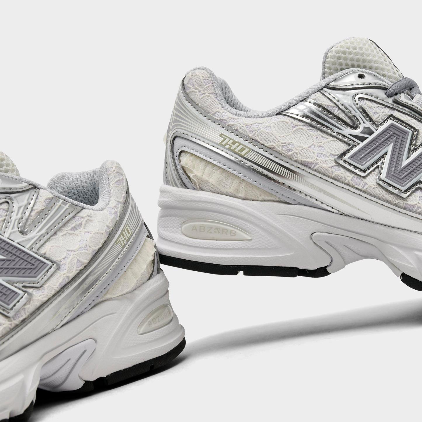 Women's New Balance 740 Lace Casual Shoes - Lace/Silver Metallic/Linen - view 3