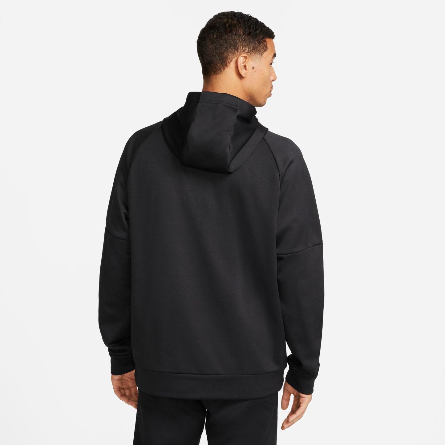 Men's Nithtke Therma-FIT Pullover Training Hoodie - Black/Black/White