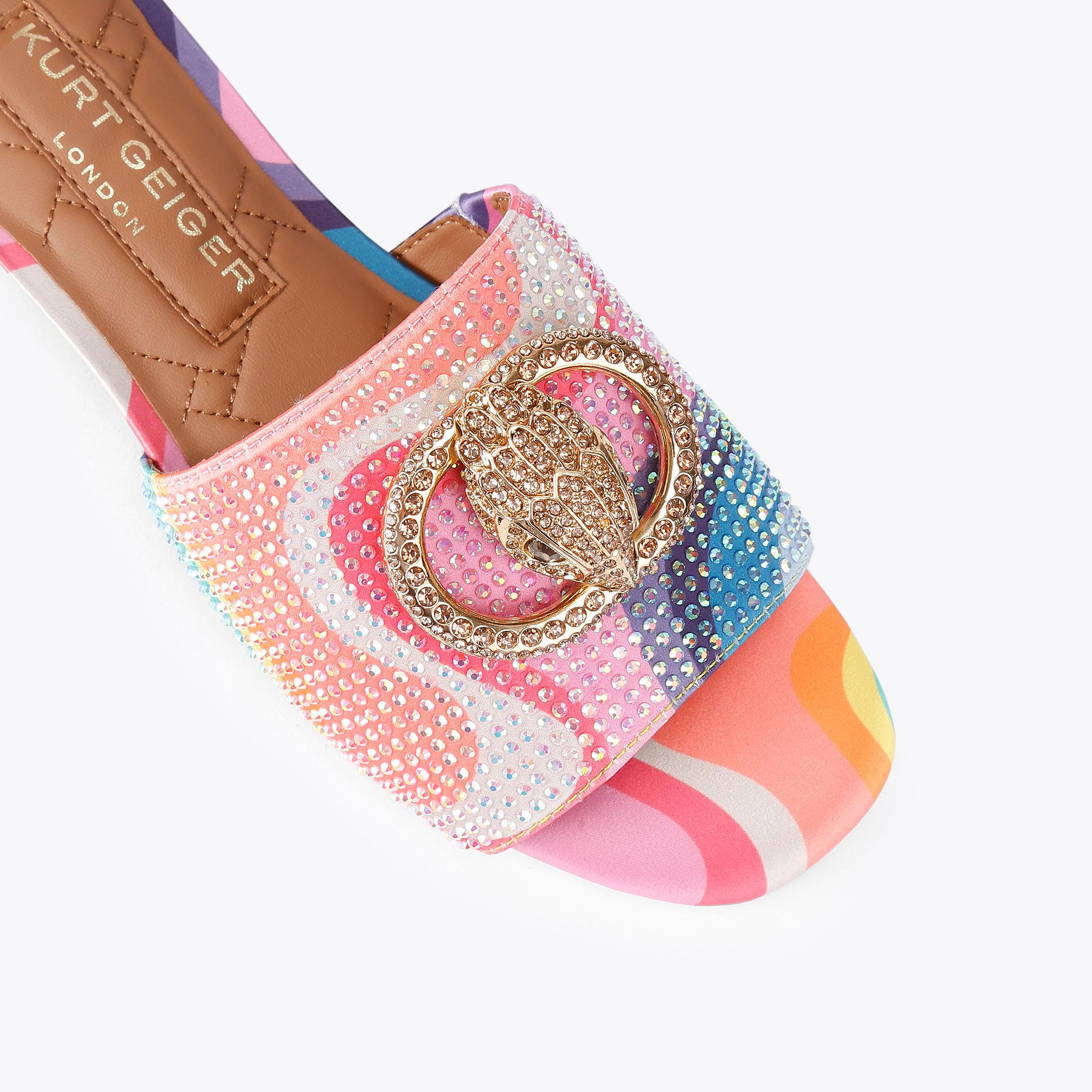 Kurt Geiger London Chelsea Flat Sandal - Multi Colored - view 5