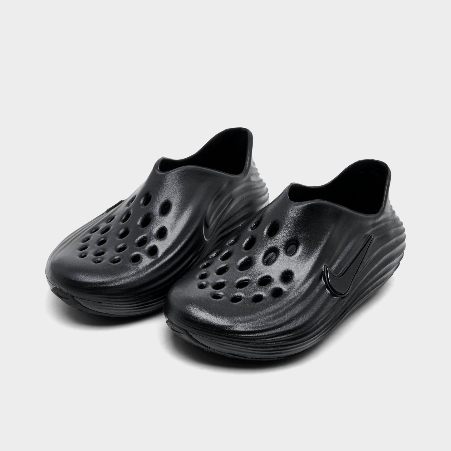 Little Kids' Nithtke ReactX Rejuven8 Recovery Casual Shoes - Black/Black/Black - Both shoes facing left