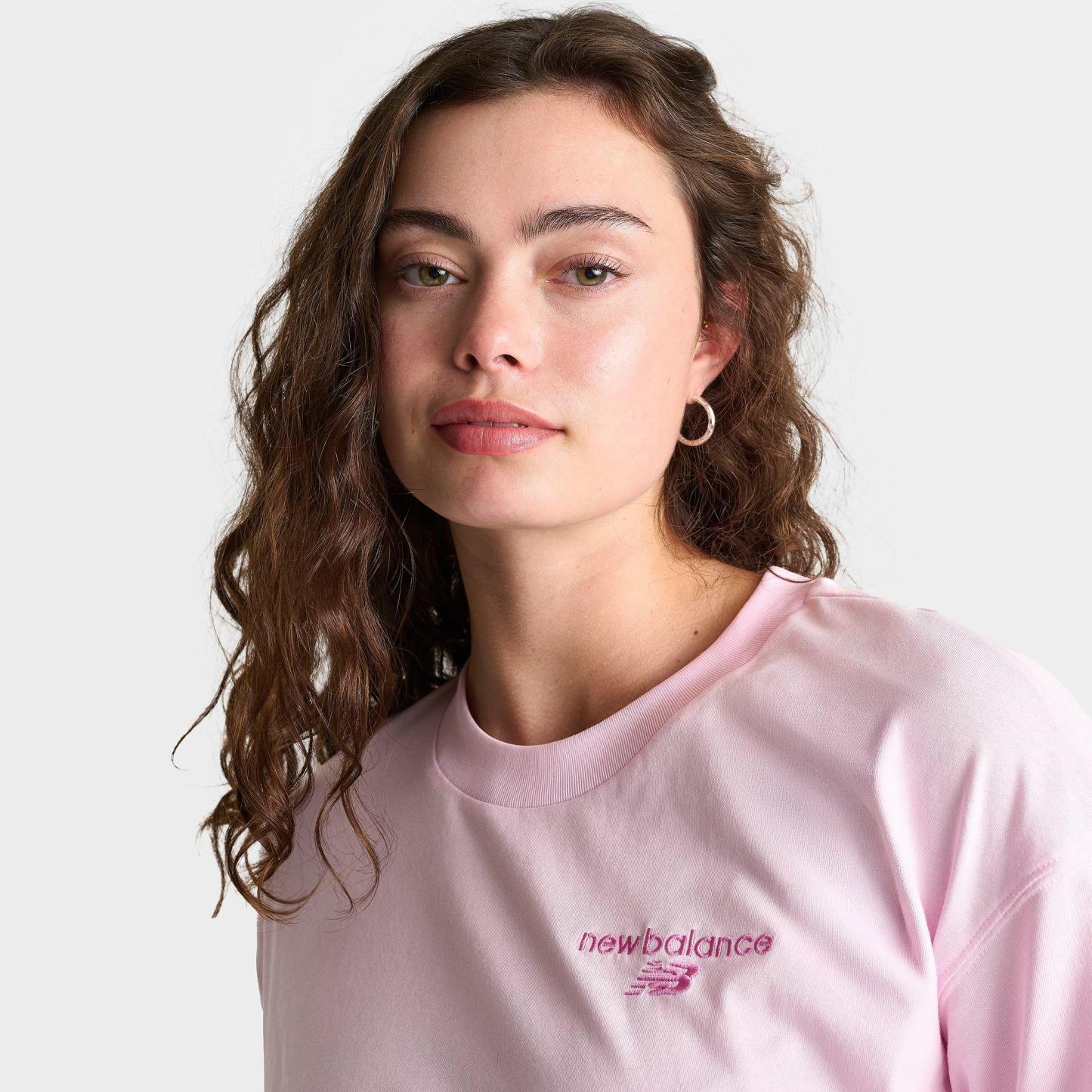 Women's New Balance 740 Playlist Boyfriend T-Shirt - Light Raspberry - view 6