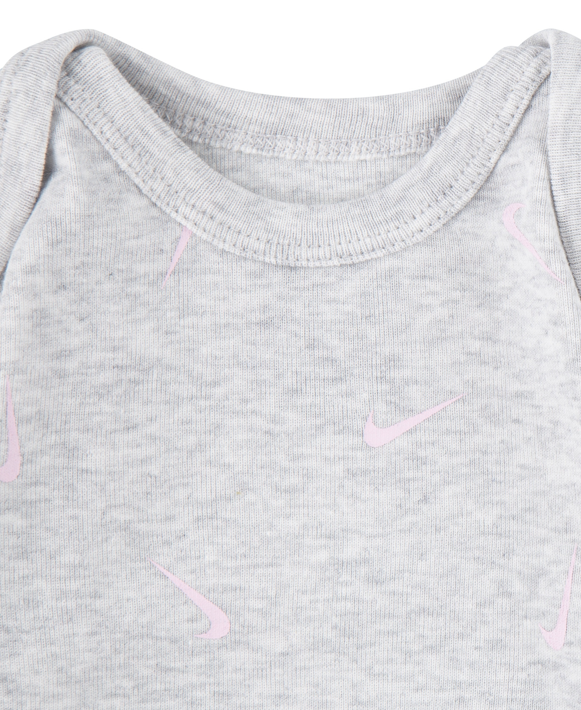 Nike Baby Boys' and Girls' Crewneck Bodysuits and Pants, 3-Piece Set - Gray/Pink