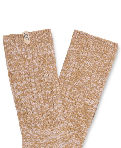 UGG Women's Rib-Knit Slouchy Crew Socks - Sand